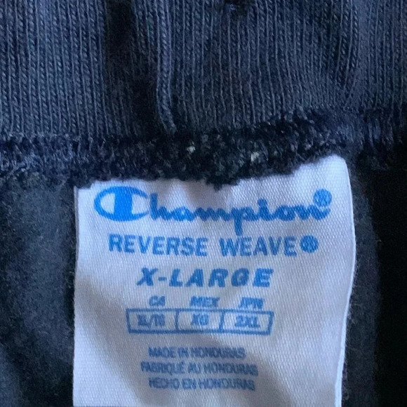 Champion Pants Big C Embroidered Jogger Fleece Sweatpants Blue Men’s XL New - Picture 9 of 10